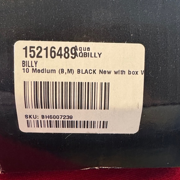 Aqua Black Heeled Platform Boots - Picture 3 of 8